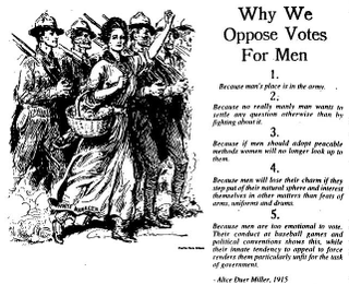 Illustration for article titled Feminist Satire From 1915 Declares That Men Are Too Emotional To Vote